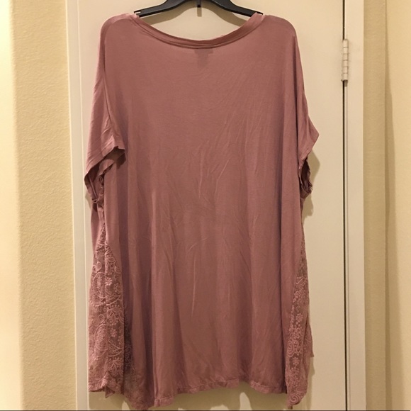 ♦️NWT♦️Dusty Mauve Short Sleeve Top - Picture 6 of 6